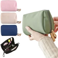Portable Mini Women's Makeup Bag Multi-Functional Cosmetic & Coin Pouch, Toiletry Organizer Case for Lipstick Daily & Essentials