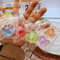 New Glitter Cat Paw Squeeze Toy Stress Relief Fidget Toy for Students Cute Cat Claw Crystal Pendant Gift