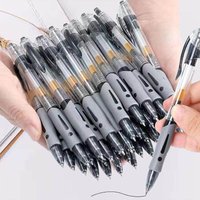 6/30PCS Retractable Gel Pens Set Black/Red/Blue Ink Ballpoint Gel Pen For Office Supplies School Stationery Student Writing Tool