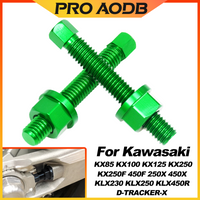 M8 Rear Axle Blocks Chain Adjuster Bolt For Kawasaki KX85 KX100 KX125 KX250 KX450 KX250F KX450F KX250X KX450X KLX230 KLX250 450R