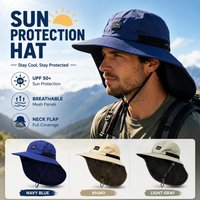 Unisex Summer Wide Brim Waterproof And Quick-drying With Hat Panama Uv Fisherman Caps Mesh Breathable Neck Protection Wholesales