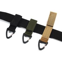 Outdoor Tactical Nylon Webbing Backpack Hanging Buckle Keychain Gadgets Snap Olecranon Hook Multifunction Tool Molle Belt Gear