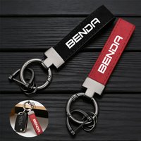 Fashion Leather Suede Keychain Motorcycle Keyring For Keeway BENDA LFC 700 Benda 700 LFC Pro LFS 700 Accessories