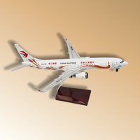 B737 China Peacock Aviation Model Airplane 37 cm Resin with Lights and Base — Model Airplane Toy Souvenir Adult Collectible