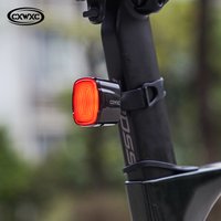 CXWXC Bicycle Taillight Ultralight USB Rechargeable for MTB Road Bike Night Riding 6 Modes Rear Safety Warning Rear Light Lamp