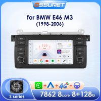 2Din Android Auto Radio für BMW E46 M3 1998-2006 Multimedia Player WIFI GPS Navigation Drahtlose Carplay 7 zoll Bildschirm Kopf Einheit