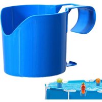4pcs Swimming Pool Side Drink Holder Beer Phone Storage Rack Sturdy Versatile Poolside Storage pouch Organizer Rack Accessories