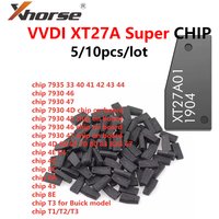 5/10 pièces/lot XT27A pour ID46/40/43/4D/8C/8A/T3/47 Super puce Xhorse VVDI XT27 XT27A01 transpondeur VVDI2 VVDI Mini outil clé
