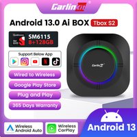 Carlinkit CarPlay Mini Ai TV Box Android 13 Drahtlose CarPlay Android Auto Für Audi Bmw Mazda Toyota 4G LTE 128G