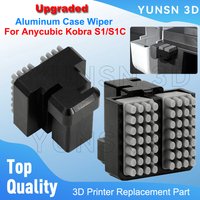 For Anycubic Kobra S1 Combo Nozzle Wiper Upgrade Aluminum Case Silicone Brush Hotend Nozzle Cleanning Tool For Kobra S1C Cleaner