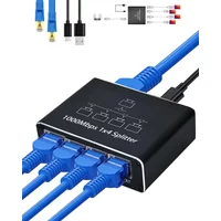 1000Mbps Ethernet Splitter 1 to 2/4 Network Extension RJ45 LAN Internet Splitter HUB for PC Laptop Router TV-Box Digital TV