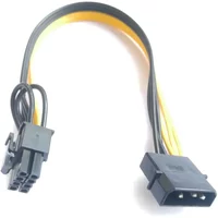 Desktop PC Computer Host Case Mainboard 4Pin IDE D Molex to Graphic Video Card PCI-E PCIe 6Pin 8pin 6+2pin Power Supply Cable
