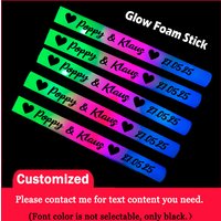 30/60/80/100/120Pcs Glow Sticks RGB LED Glow Foam Stick Bulk Colorful LED Cheer Tube Dark Light Birthday Wedding Party Supplies image 4