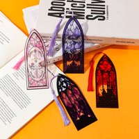 Creative Metal Gothic Scarlet Pane Bookmark Acrylic For Fiction Lovers Birthday Gift for Family and Friends