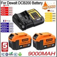 Für Dewalt 20 V Batterie DCB200 9000 mAh 21700 Lithium-Batterie Akku Kompatibel DCB182 DCB180 DCB181 Werkzeug Batterien