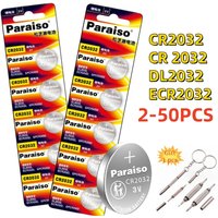 2-50PCS CR2032 CR 2032 DL2032 ECR2032 3V Lithium Battery For Watch Toy Calculator Car Key Remote Control Button Coin Cells