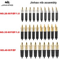 1/3Pcs Jinhao Fountain Pen Nib EF/F/M Nib For 9019/X159/82/82 mini/100/9056/9036/9016 Series Stationery School Office Supplies
