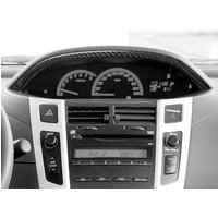 For Toyota Yaris 2006-2011 Carbon Fiber Car Dashboard Speedometer Frame Panel Decorative Strip Sticker Interior Accessories