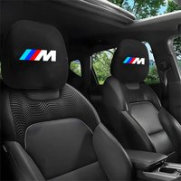 1 Pairs Car Seat Headrest Cover Anti-Dust Case For BMW M X2 X3 X5 X4 X6 E30 E34 E36 E39 E46 E52 E53 E60 E61 E62 Auto Accessories