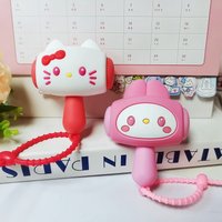 New silicone acoustic decompression hammer keychain doll pendant, student bag, rocking hammer pendant