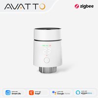 AVATTO ZigBee 3.0 Smart Thermostat Radiator Valve,Smart TRV Thermostatic Valve Temperature Controller,Work for Alexa Google Home