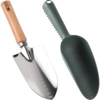 Wide Shovel Wooden Handle Stainless Steel Digging Shovel Gardening Shovel Stainless Steel Gardening Digging Shovel Digging Weedi