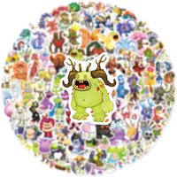 100PCS My Singing Monsters Music Game Stickers Small Waterproof Decals for Fridge Guitar Laptop Skateboard Toy Decor