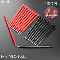 10Pcs For NDSi XL Stylus Touch Pens For DSi XL Black Red Plastic Screen Touch Pens Replacement Accessories