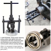 Professional 3 Jaw Bearing Puller Kit, Universal Slide Hammer Puller tools for Car Truck Auto Repair & Maintenance