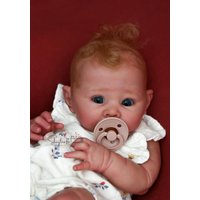 NPK 19inch Unfinished Unpainted Unassembled Blank Reborn Doll Kit Reborn Lizzy Doll Parts with Cloth Body and Eye