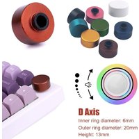7Colors Round Metal Knob for F75 IK75 Mechanical Keyboard Accessories Volume Brightness Adjust Parts Key Cap for Gaming Keyboard