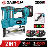 Makita – pistolet à ongles électrique sans balais, F15-F50 K410-K4, agrafeuse sans fil 2 en 1, 2 vitesses, cloueur d'encadrement, outil électrique pour broche de batterie 18V