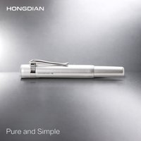 LT Hongdian Short Metal Pocket Fountain Pen Cartridge System Luxury Gift Box Stylish Business Student Calligraphy Pen M2