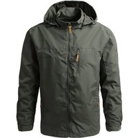 Vestes coupe-vent imperméables pour hommes et femmes, veste tactique décontractée pour randonnée, multi-poches, à capuche, pour la pêche