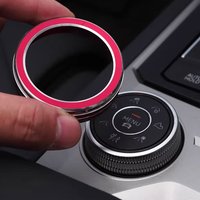 For Volkswagen 2019-2025 Touareg Central Control Knob Button Cover Stickers Touareg CR7 Interior Accessories Aluminum Alloy