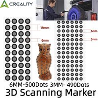 Creality 3D Scanning Marker for 3D Scanner,3D Tracking Dot Reference Point Markers ,Diffuse Reflection Markers 490/500Dots