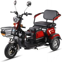 AliExpress Open Body Electric Tricycle For Adults Fat Tire, 3 Wheel Passenger Electric Bike Long Range, 45km Mileage Urban Mobility Vehicle