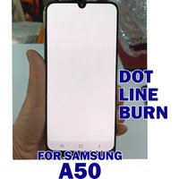 A50 Single Sale Pulled Parts SUPER AMOLED Dot Line Burn For Samsung Defective Original Display test before delivery Screen