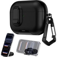 Leather Texture Cover for AirPods Pro 3 Case 2025 3rd Gen Secure Lock Closure with phone Stand for New Apple Air Pods Pro 3 Fund