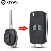 KEYYOU 2 Buttons Modified Flip Folding Remote Key Shell For Suzuki Swift SX4 Jimny Vitara Fob Car Key Case Replacement