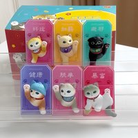 New Mofusand Mini Fridge Magnet Blind Box Good Luck Series Anime Figures Mofusand Ornaments Home Decoration Toys Holiday Gifts