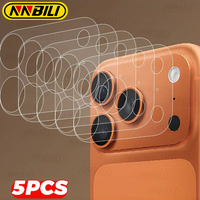 NNBILI 5pcs High Definition Lens Film For IPhone 17 Pro Max 17 Pro 17 Phone Accessories Minimalist Design Transparent Thin Film