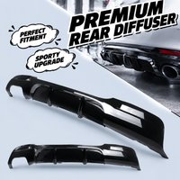 M Sport Style Rear Bumper Diffuser Lip Spoiler For BMW 3 Series E90 E91 2005-2011 Heavy Duty PP Construction Durable Aerodynamic Splitter Direct Fit Easy Install High Quality