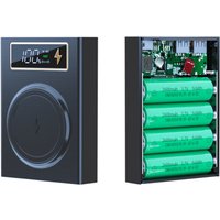 CX4 Portable 4x18650 Battery Charge Storage Box 5V Dual USB 15W PD Fast Type C Power Bank Case For Android Micro USB Smart Phone
