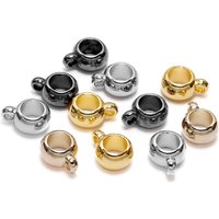 50pcs Charms Bail Big Hole Acrylic CCB Bead Clip Clasp Pendant Clasps Hooks Loose Spacer Beads For DIY Jewelry Making Supplies