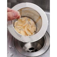 Usefull Stainless Steel Sink Strainer With Handle Anti Clog Drain Filter Hair Clean Up Mesh Trap Floor Drain Waste Catcher