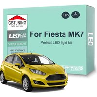 11Pcs Car Accessories For Ford Fiesta MK7 2008-2013 2014 2015 2016 Canbus Dome Trunk โLicense Plate LED Interior Light Bulb Kit