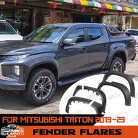 Fender Flares for Mitsubishi Triton L200 2019-2023 Wheel Arch Fenders Pocket Style 55mm Wide Off-road Car Accessories