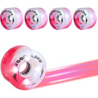 4pcs Roller Skate Wheels Light up Skate Wheels Indoor and Outdoor Glow Quad Skate Wheels 85A 62MM