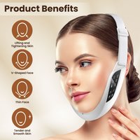 Electric V Face Lifting Beauty Device 6 Modes 8 Levels Micro-current Firming Facial Massager Double Chin V-Shaped Face Machine